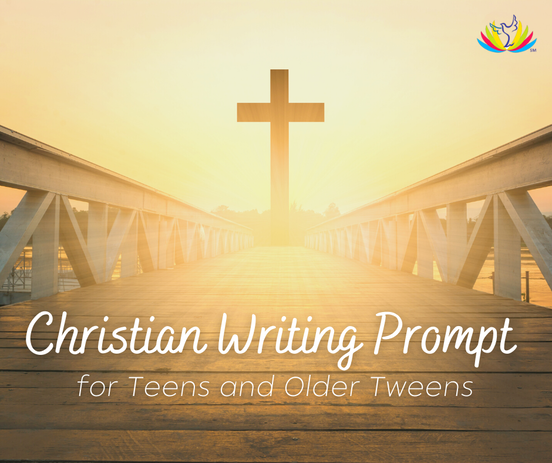 Christian writing prompt for teens and older tweens. Learn how to write a story about how Christ showed up in your life and stood mighty as King in the midst of your tumult. Read for tips to help you capture your thoughts in writing